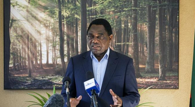 Zambia’s opposition leader Hichilema wins election after capturing more than 2.8 million votes